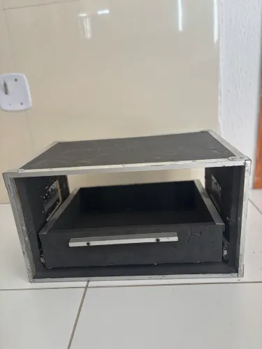Case Rack Microfone com gaveta 