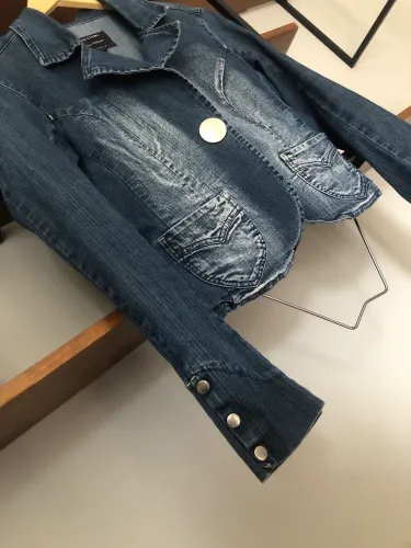 Jaqueta jeans com elastano Riccieri g 