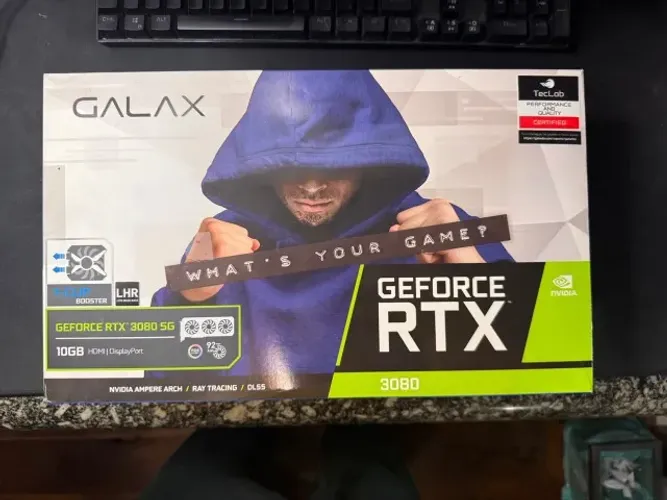 RTX 3080 Galax 10GB c/ NF de compra e TODOS os acessórios