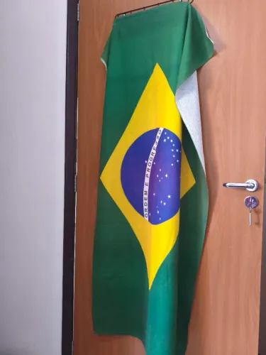 Toalha de banho bandeira do Brasil