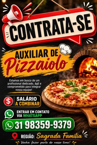 Auxiliar Pizzaiolo ou Pizzaiolo