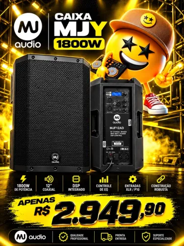 CAIXA MJ ÁUDIO MODELO NOVO 1800w