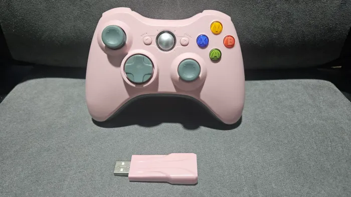 Controle para xbox 360 novo rosa