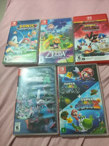 Jogos de Nintendo swich estudo trocas