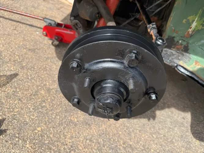 JG de rodas c/ pneus e adaptadores para Fusca