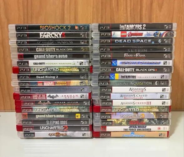 Lote 34 Jogos de PS3 - Originais e Conservados