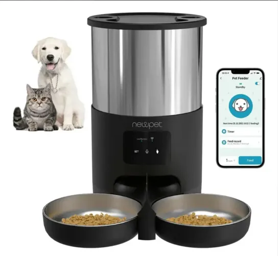 Comedouro WIFI Automático Newpet 5L Cães e Gatos TUYA APP