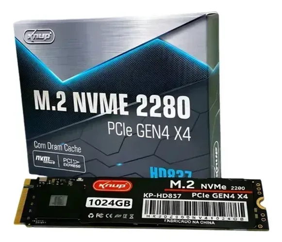 SSD M.2 NVMe 1TB Knup KP-HD837 PCIe 4.0 3D NAND 7000MB/s *NOVO*