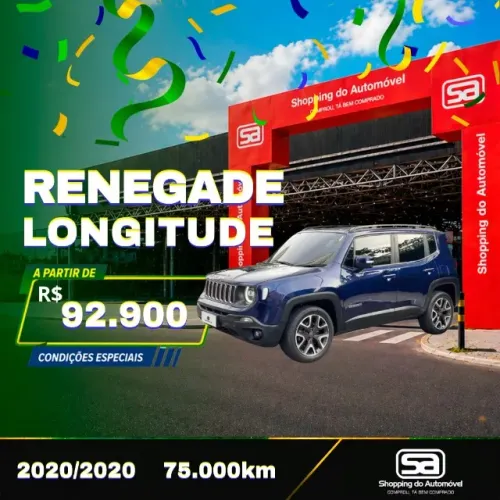 Jeep Renegade Longitude 2.0 4X4 TB Diesel AUT 2020