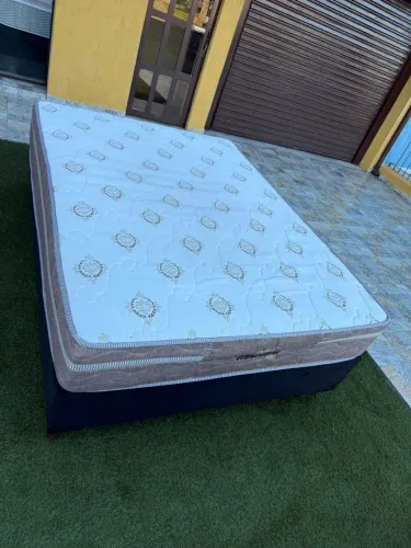 Cama box Casal com colchão Casal PROBEL USADO - Entrego!