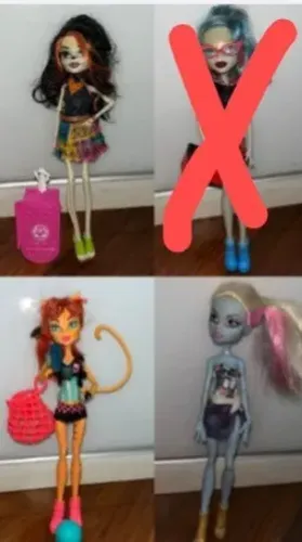 Bonecas originais Monster High G1 - Skelita, Toralei, Abbey - VALOR INDIVIDUAL