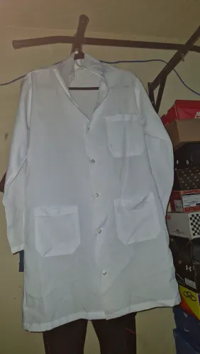 ?Jaleco Branco Manga Longa Masculino - Tamanho G