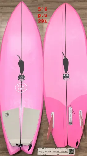 Chilli surfboards Twin fin 5.6