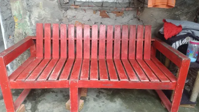 Sofá/Banco de Madeira de Pallet - Rústico - 2 Metros R$ (700,00)