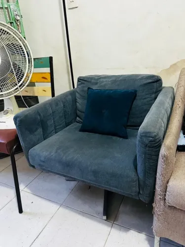 Poltrona Azul Confortável