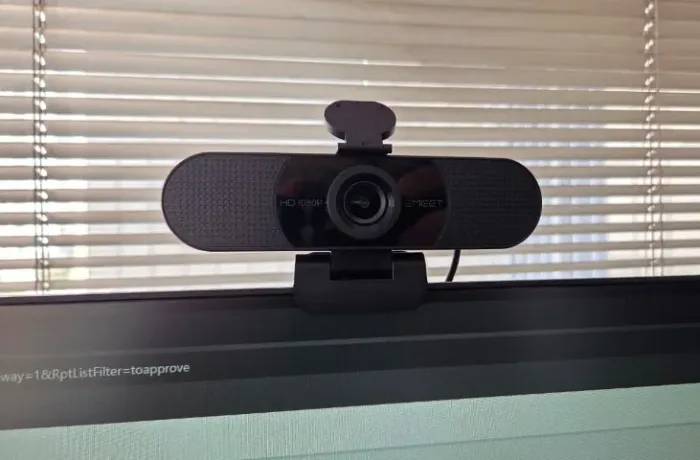 Câmera para computador webcam, Full HD, EMEET C960, USB, com microfone, pouco usada