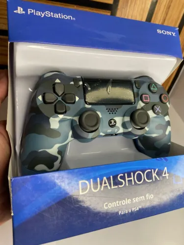 Controle de ps4 Azul camuflado an7