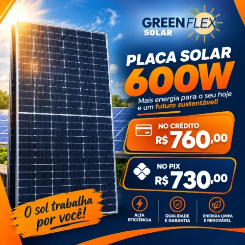 PLACA SOLAR 600W