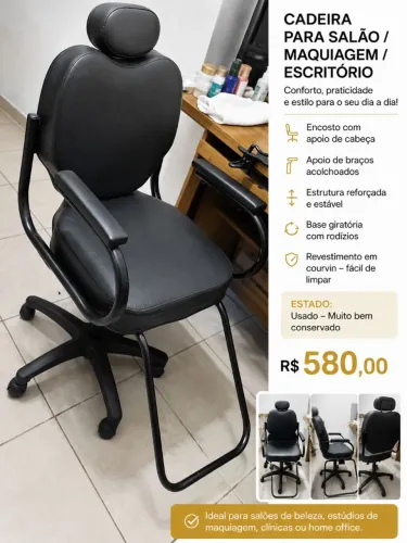 Cadeira barbeiro, cabeleireiro