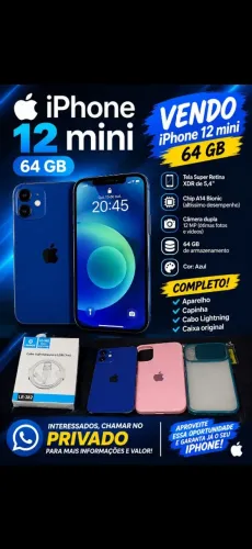 IPhone 12 Mini... $ 899 Avista...Troco em Cx JBL