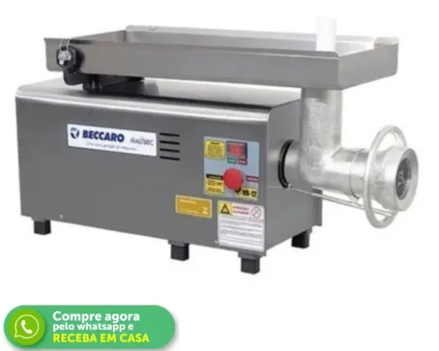 Moedor de Carnes Boca 22 Beccaro Inox