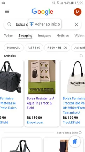 Bolsa resistente a agua