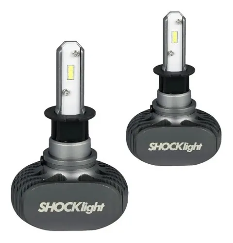 Par Lâmpadas Ultraled Shocklight Titanium H3 10.000 Lúmens
