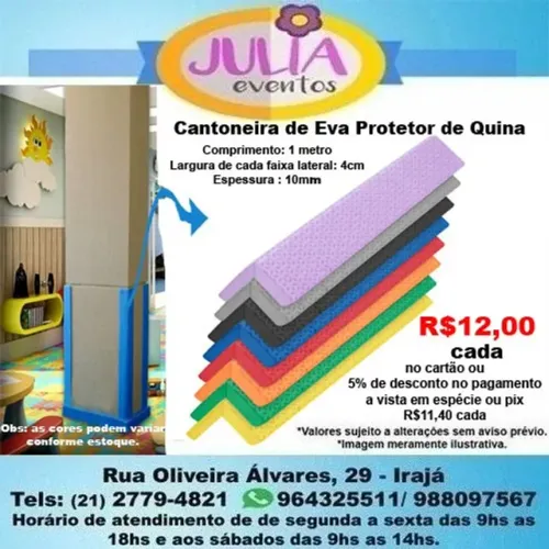 Cantoneira de Eva Protetor de Quina 1m