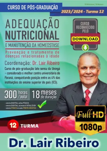 Dr. Lair Ribeiro P0s Gr4duaç4o T12 enviado gravado no Hd Externo, Novo e Original