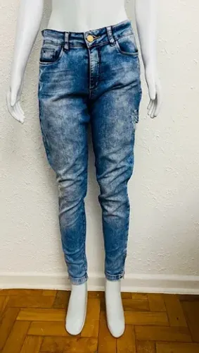 Calça Jeans Feminina Planet Girls Tam. 40 Skinny Bom Estado