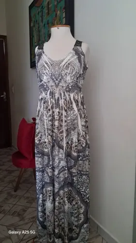 Vestido G/GG Longo malha geladinha 