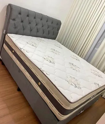 Cama Box Casal colchão de 34Cm