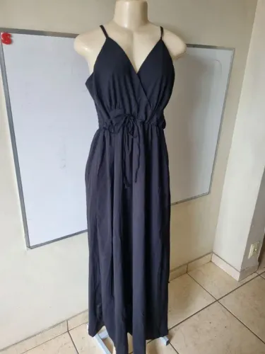 Vestido longo preto