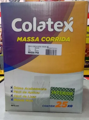 Massa Corrida PVA Cx 25KG Interior - Colatex R$58,99 A Vista