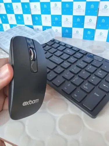Kit Teclado E Mouse Sem Fio Slim Para Computador Notebook Pc