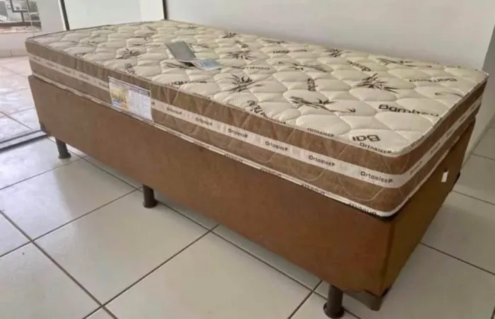 Cama Box + Colchão Ortopédico Ortosleep