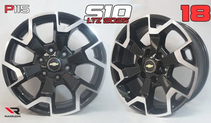 Rodas Aro 18 Chevrolet S10 Ltz 2025 diamantada 6x139 novas