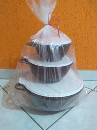 Tupperware kit criativa marrom