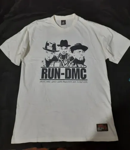 Camiseta Run-DMC Hip Hop - Tamanho GG.
