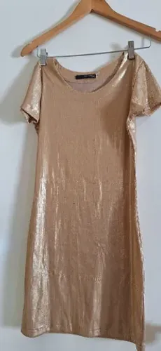 Vestido Dourado paetê