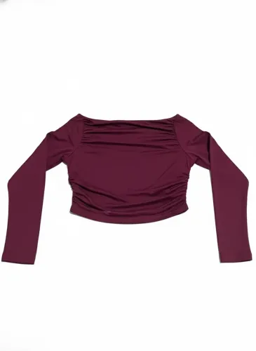 Blusa Manga Longa Ombro a Ombro