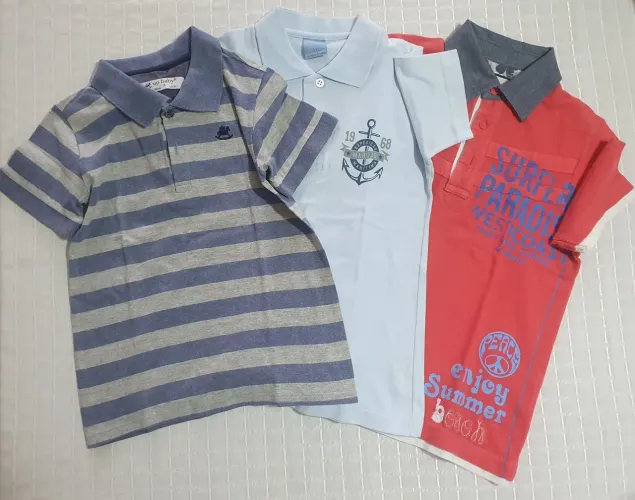 Camisas Polo - 3 peças