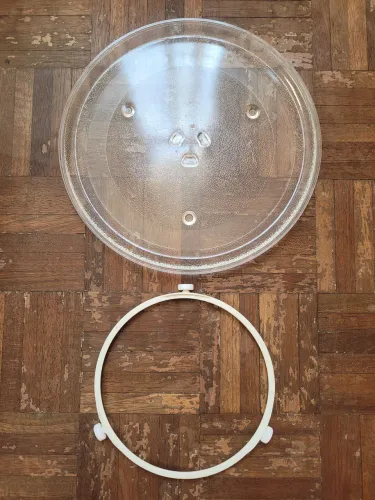 Prato e Aro Rodízio para Microondas (Original)