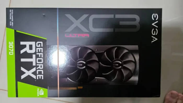 Placa de Vídeo EVGA RTX 3070 XC3 Ultra 8GB - Na Caixa