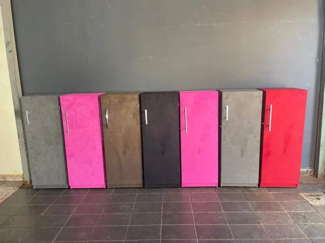 Sapateiras coloridos para organização