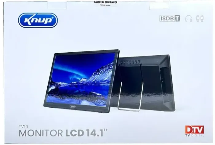 Monitor Tv Lcd 14.1 Knup KP-TV14 Dtv Tv Digital 