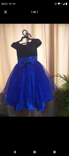 Vestido de festa veste 3/4 anos 