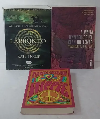Livros : A vista Cruel do Tempo, Hippie e Labirinto