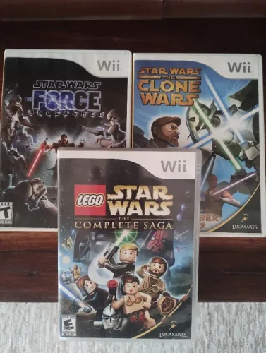 3 jogos Star Wars Nintendo Wii