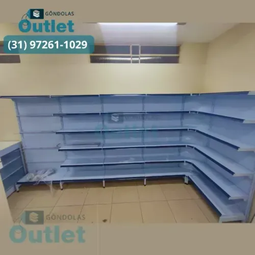 Gondolas supermercados 1,70m e 2,00m